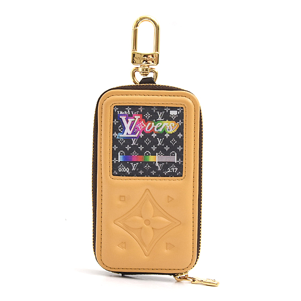 ルイヴィトン キーホルダー レディース メンズ モノグラム LVミュージック バッグチャーム ブラウン マルチカラー Louis Vuitton M02487 中古