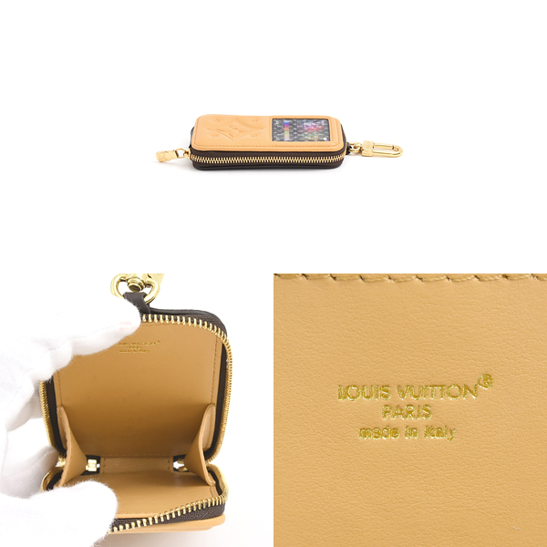 ルイヴィトン キーホルダー レディース メンズ モノグラム LVミュージック バッグチャーム ブラウン マルチカラー Louis Vuitton M02487 中古