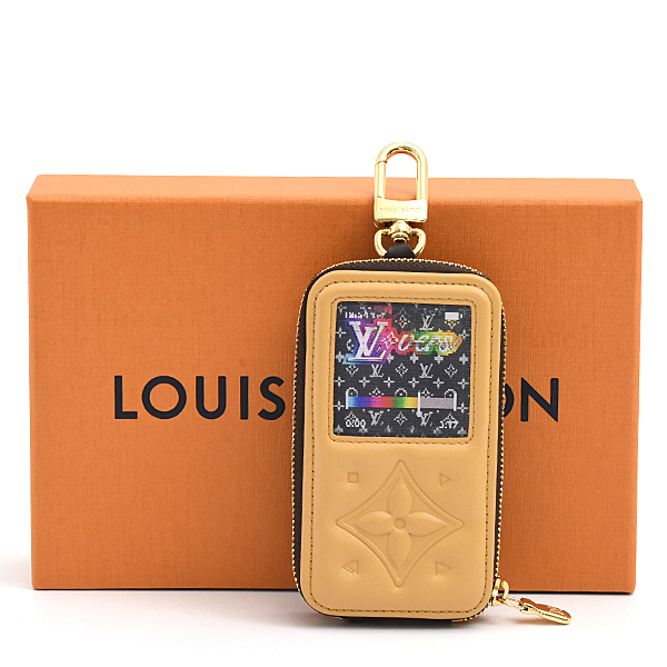 ルイヴィトン キーホルダー レディース メンズ モノグラム LVミュージック バッグチャーム ブラウン マルチカラー Louis Vuitton M02487 中古