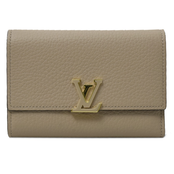 ルイヴィトン 財布 レディース ポルトフォイユカプシーヌコンパクト 三つ折り トリヨンレザー Louis Vuitton M62159 中古