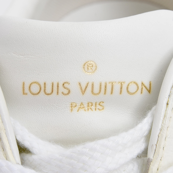 ルイヴィトン 靴 メンズ ルクセンブルク ラインスニーカー ローカット ホワイト Louis Vuitton 中古
