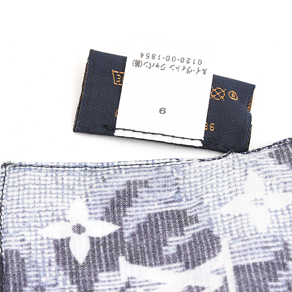ルイヴィトン 小物 レディース モノグラムタペストリー マスク&バンダナ セット コットン100% ネイビー Louis Vuitton MP2886 中古
