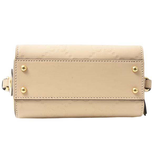 グッチ バッグ レディース GGスーパーミニ ボストンバッグ ジャンボGG 2WAY レザー ベージュ GUCCI 790130 未使用展示品