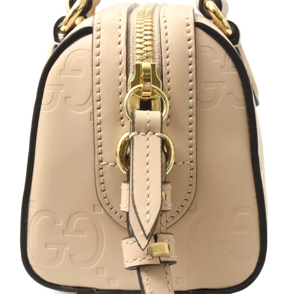 グッチ バッグ レディース GGスーパーミニ ボストンバッグ ジャンボGG 2WAY レザー ベージュ GUCCI 790130 未使用展示品