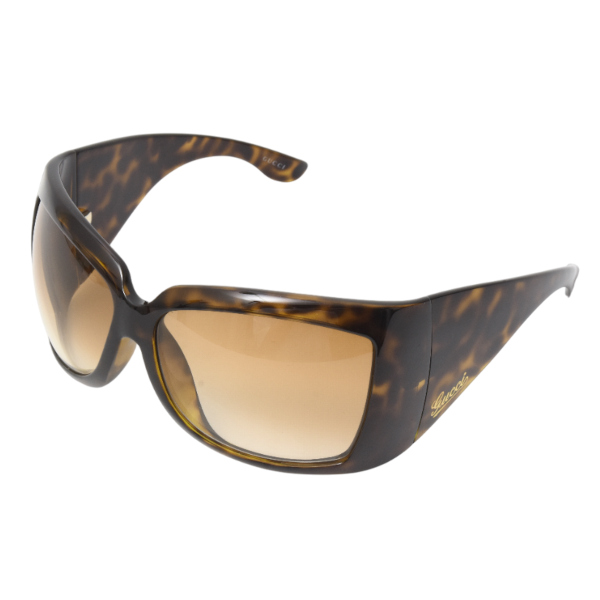 グッチ サングラス レディース アイウェア べっ甲 グラデーション ブラウン GUCCI 2691/S 中古