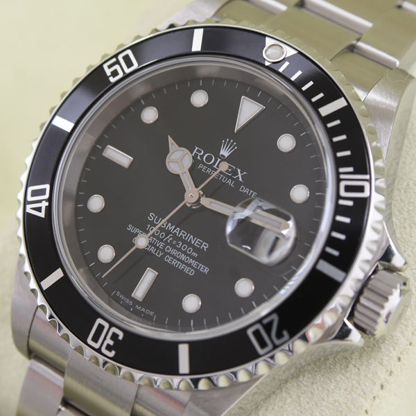 ロレックス 時計 メンズ サブマリーナ デイト Z番 自動巻 ステンレス ROLEX 16610 SS 中古