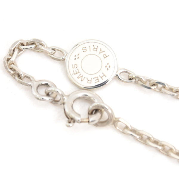 エルメス ネックレス レディース エブリン エクリプス ネックレス シルバー ゴールド HERMES SV925×750YG 中古