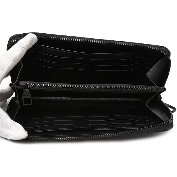 ルイヴィトン 財布 メンズ ジッピーウォレット ホリゾンタル 長財布 モノグラム ミッドナイト Louis Vuitton M28048 中古