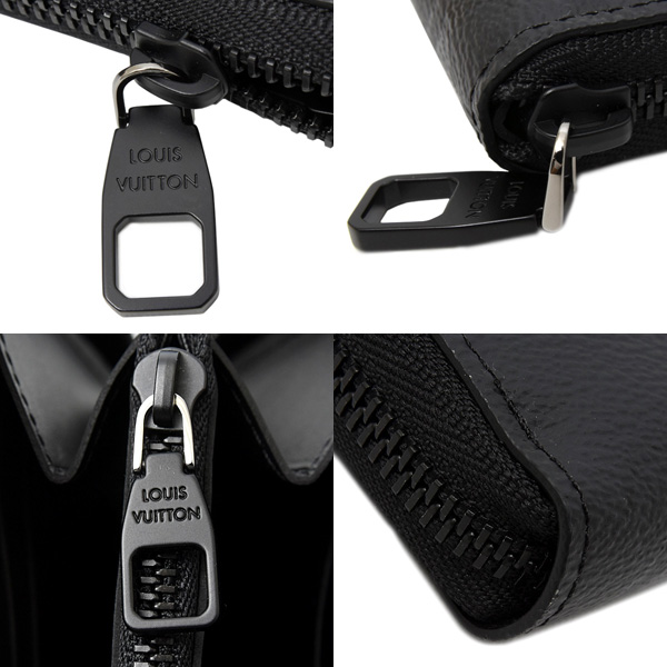 ルイヴィトン 財布 メンズ ジッピーウォレット ホリゾンタル 長財布 モノグラム ミッドナイト Louis Vuitton M28048 中古