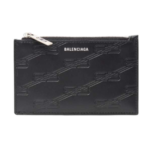 バレンシアガ カードケース メンズ コイン&カードホルダー コインケース 小銭入れ カード入れ BBブラック 717784 BALENCIAGA 中古