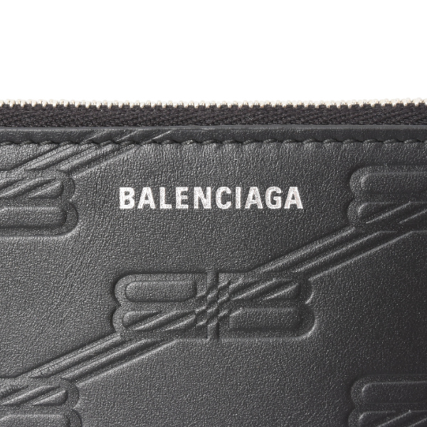 バレンシアガ カードケース メンズ コイン&カードホルダー コインケース 小銭入れ カード入れ BBブラック 717784 BALENCIAGA 中古