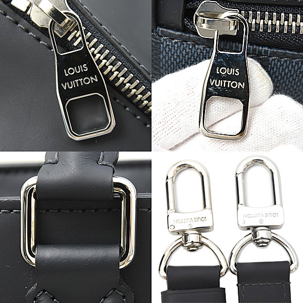 ルイヴィトン バッグ メンズ ダミエコバルト ニューポートトート ハンドバッグ ショルダーバッグ 2WAY Louis Vuitton N41588 中古