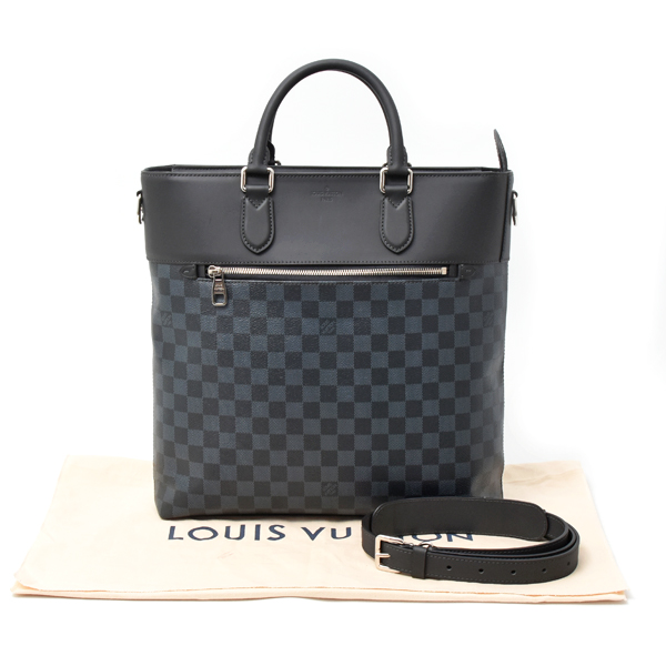 ルイヴィトン バッグ メンズ ダミエコバルト ニューポートトート ハンドバッグ ショルダーバッグ 2WAY Louis Vuitton N41588 中古