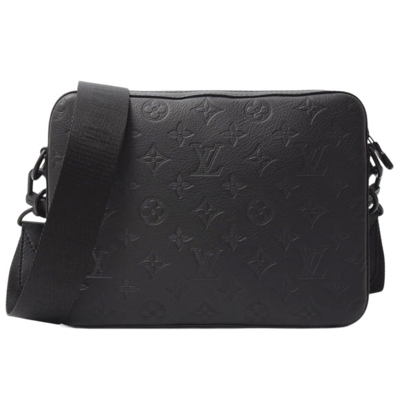 ルイヴィトン バッグ メンズ トリオ メッセンジャー モノグラムシャドウ カーフレザー ノワール Louis Vuitton M46602 未使用展示品