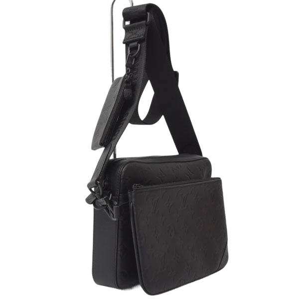 ルイヴィトン バッグ メンズ トリオ メッセンジャー モノグラムシャドウ カーフレザー ノワール Louis Vuitton M46602 未使用展示品