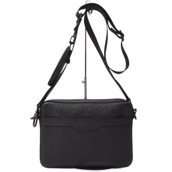 ルイヴィトン バッグ メンズ トリオ メッセンジャー モノグラムシャドウ カーフレザー ノワール Louis Vuitton M46602 未使用展示品