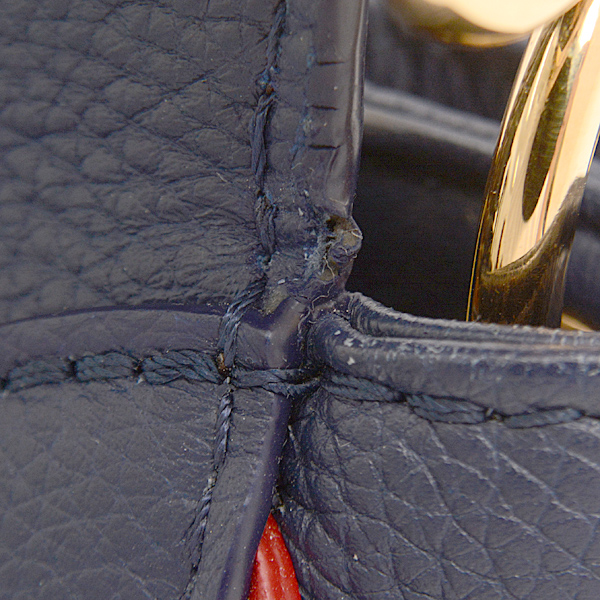 ルイヴィトン バッグ レディース モノグラム ドゥブルV 2WAYハンドバッグ ブリーマリーヌ ネイビー Louis Vuitton M55022 中古