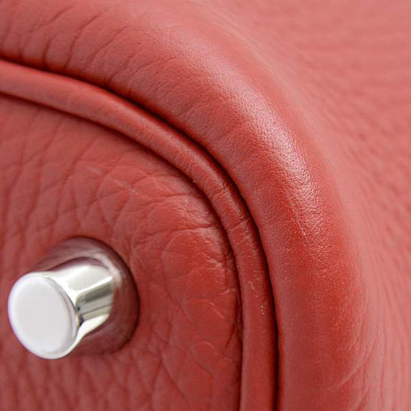 エルメス バッグ レディース ピコタンロックPM □Q刻 ハンドバッグ トリヨンクレマンス レッド系 HERMES 中古