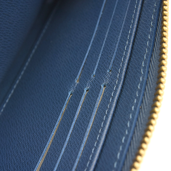 ルイヴィトン 財布 メンズ レディース LVリミックス ジッピーウォレット モノグラムデニム ブルー系 Louis Vuitton M82958 中古