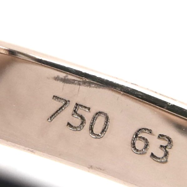 カルティエ 指輪 メンズ トリニティ リング 63号 ホワイトゴールド セラミック Cartier 750WG×CE 中古