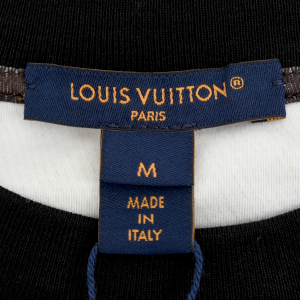 ルイヴィトン 半袖Tシャツ レディース チェーン トランク Mサイズ 25SS ブラウン コットン Louis Vuitton 未使用展示品