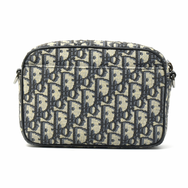 クリスチャンディオール バッグ レディース メンズ オブリーク サファリバッグ ミニ ショルダーバッグ ジャガード Christian Dior 2ESWS011YKY 中古