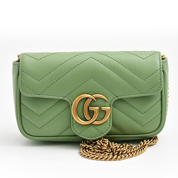 グッチ バッグ レディース GGマーモント ミニ ショルダーバッグ 2WAY カーフ GUCCI 476433 未使用展示品