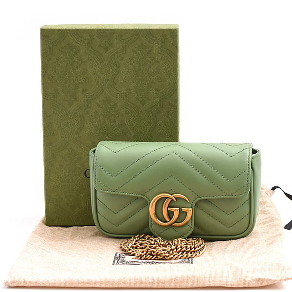 グッチ バッグ レディース GGマーモント ミニ ショルダーバッグ 2WAY カーフ GUCCI 476433 未使用展示品