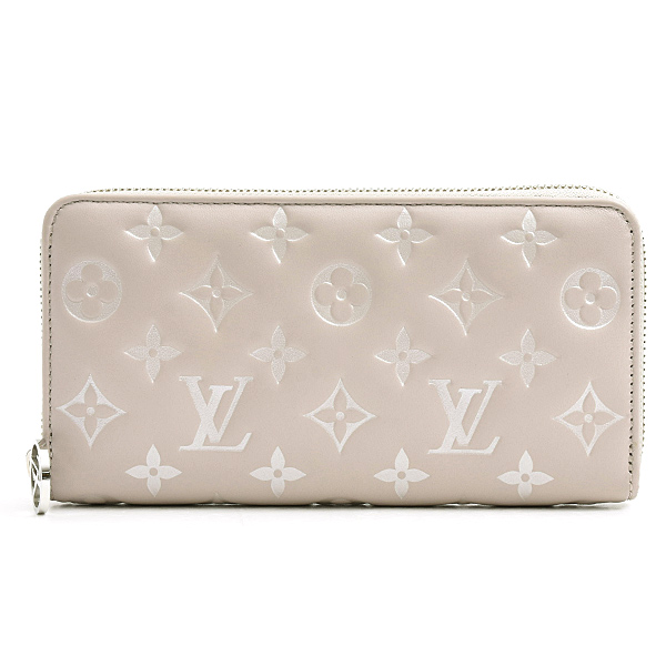 ルイヴィトン 財布 レディース クッサン ジッピーウォレット 長財布 ラムレザー 日本限定 グレー系 Louis Vuitton M13700 中古