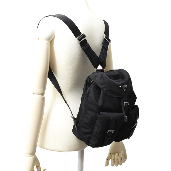 プラダ バッグ レディース Re-Nylon バックパック リュック ナイロン NURO PRADA 1BZ677 中古