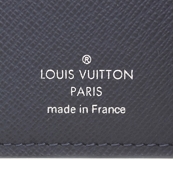ルイヴィトン 財布 メンズ タイガ ポルトフォイユ ミュルティプル 二つ折り札入れ ブルーマリーヌ Louis Vuitton M30530 中古