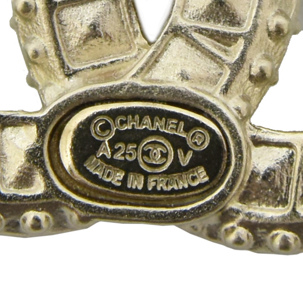 シャネル ジュエリー レディース ココマーク ピアス ラインストーン GP CHANEL 中古