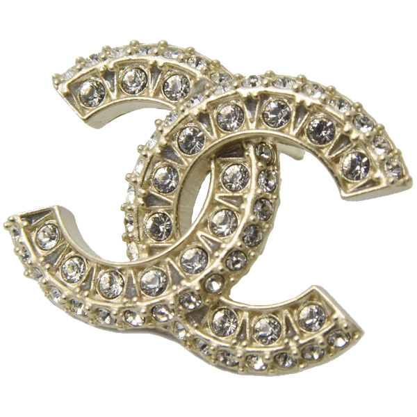 シャネル ジュエリー レディース ココマーク ピアス ラインストーン GP CHANEL 中古