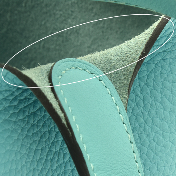 エルメス バッグ レディース ピコタンロックPM ハンドバッグ T刻 トリヨンクレマンス ブルーアトール HERMES 中古