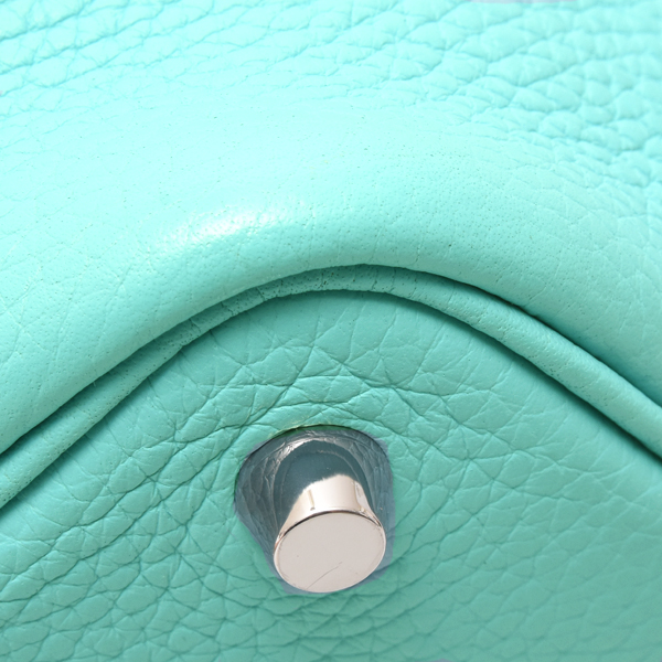 エルメス バッグ レディース ピコタンロックPM ハンドバッグ T刻 トリヨンクレマンス ブルーアトール HERMES 中古