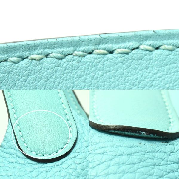 エルメス バッグ レディース ピコタンロックPM ハンドバッグ T刻 トリヨンクレマンス ブルーアトール HERMES 中古