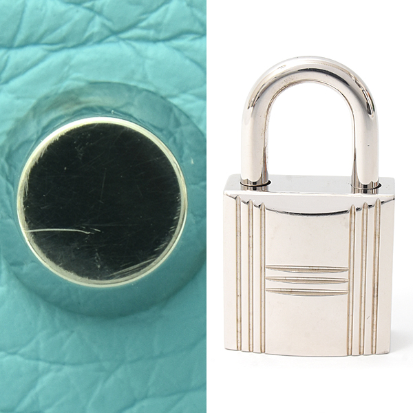 エルメス バッグ レディース ピコタンロックPM ハンドバッグ T刻 トリヨンクレマンス ブルーアトール HERMES 中古