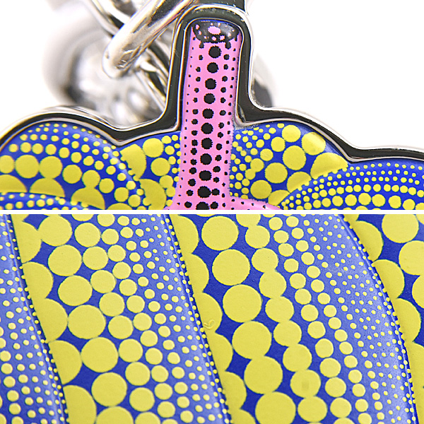 ルイヴィトン キーホルダー レディース LV×YK ポルトクレ パンプキン キーリング イエロー×ブルー Louis Vuitton M01103 未使用展示品