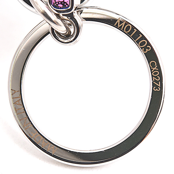 ルイヴィトン キーホルダー レディース LV×YK ポルトクレ パンプキン キーリング イエロー×ブルー Louis Vuitton M01103 未使用展示品