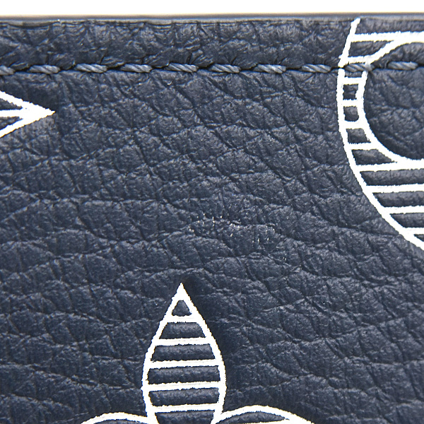 ルイヴィトン 財布 メンズ モノグラムシャドウ ポルトフォイユミュルティプル 二つ折り カーフ ネイビーブルー Louis Vuitton M83379 中古