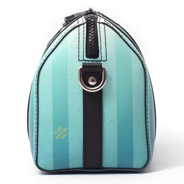 ルイヴィトン バッグ メンズ ダミエストライプ シティ キーポル ショルダーバッグ ブルー Louis Vuitton M59921 中古