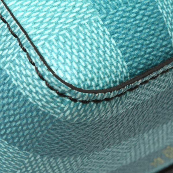 ルイヴィトン バッグ メンズ ダミエストライプ シティ キーポル ショルダーバッグ ブルー Louis Vuitton M59921 中古