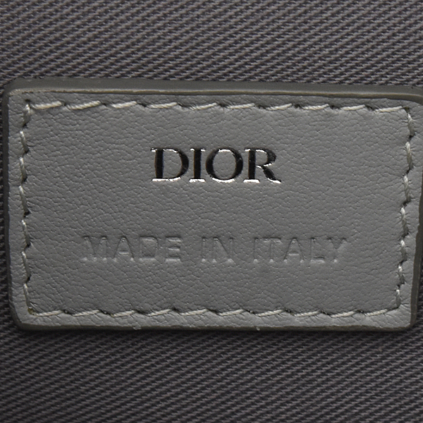 クリスチャンディオール バッグ メンズ ランゴ トイレタリーケース CDダイヤモンド ポーチ グレー系 Christian Dior 2ADCA418CDP 中古