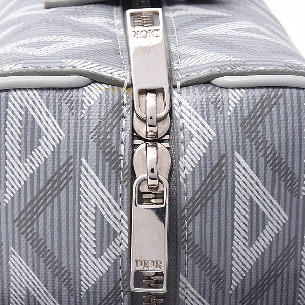クリスチャンディオール バッグ メンズ ランゴ トイレタリーケース CDダイヤモンド ポーチ グレー系 Christian Dior 2ADCA418CDP 中古