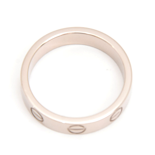 カルティエ 指輪 レディース ミニラブ リング 47号 実寸7号 ホワイトゴールド Cartier 750WG 中古
