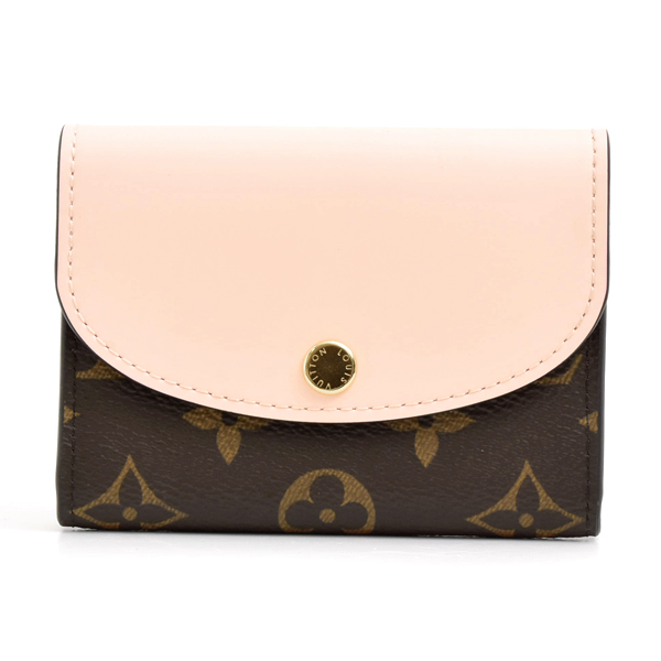 ルイヴィトン 財布 レディース モノグラム ポルトモネ ロザリ 折り財布 ピンクオパール Louis Vuitton M83600 中古