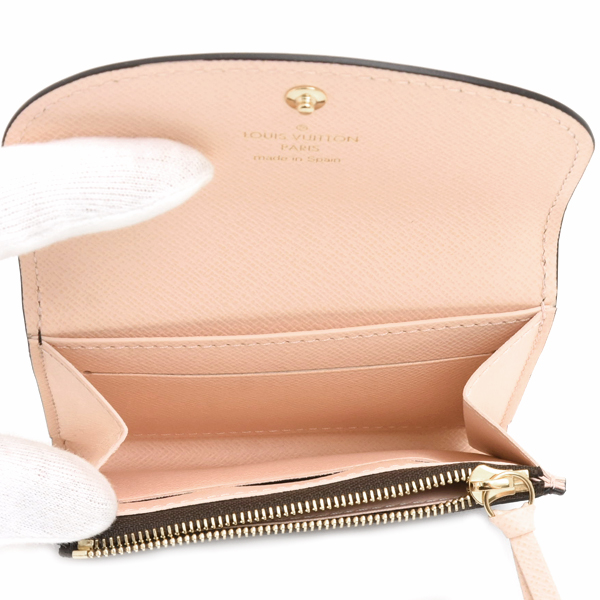 ルイヴィトン 財布 レディース モノグラム ポルトモネ ロザリ 折り財布 ピンクオパール Louis Vuitton M83600 中古