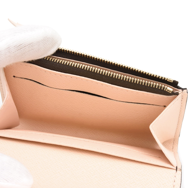 ルイヴィトン 財布 レディース モノグラム ポルトモネ ロザリ 折り財布 ピンクオパール Louis Vuitton M83600 中古