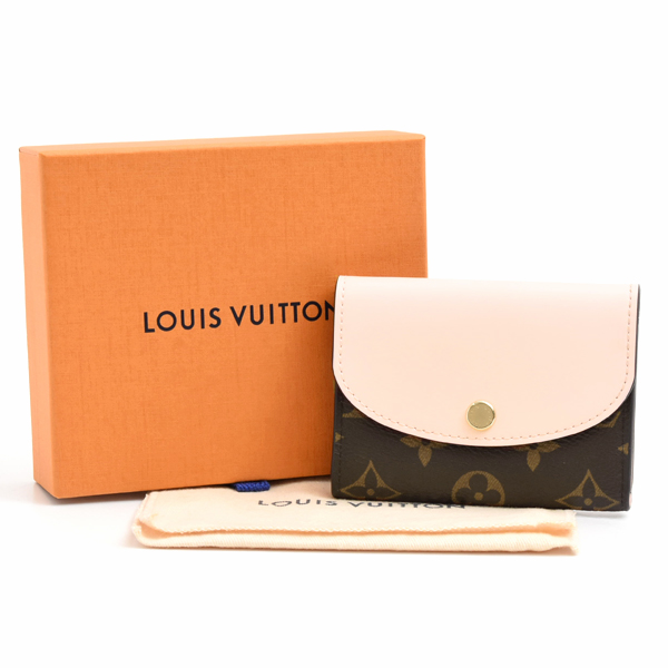 ルイヴィトン 財布 レディース モノグラム ポルトモネ ロザリ 折り財布 ピンクオパール Louis Vuitton M83600 中古