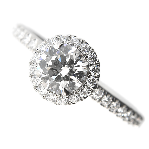 ハリーウィンストン 指輪 レディース マイクロパヴェ ダイヤモンド リング D0.50ct 5.5号 PT950 プラチナ HARRY WINSTON 中古